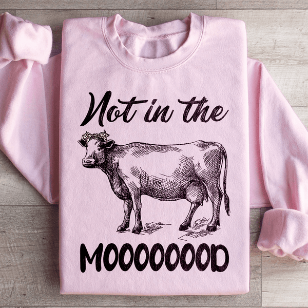 Not In The Mood Sweatshirt Light Pink / S Peachy Sunday T-Shirt