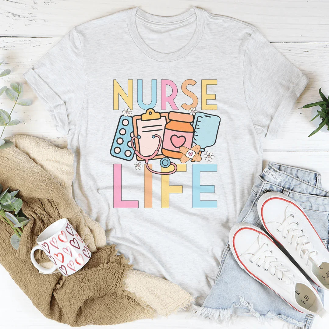 Nurse Life Tee Ash / S Peachy Sunday T-Shirt