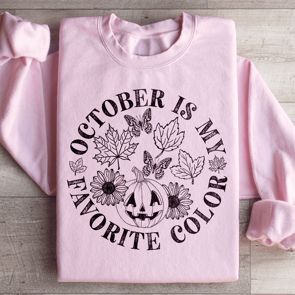 October Is My Favorite Color Sweatshirt Peachy Sunday T-Shirt