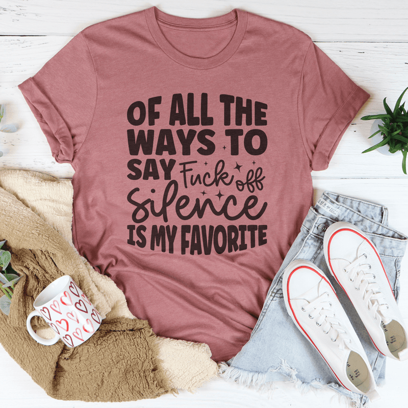 Of All The Ways To Say Tee Mauve / S Peachy Sunday T-Shirt