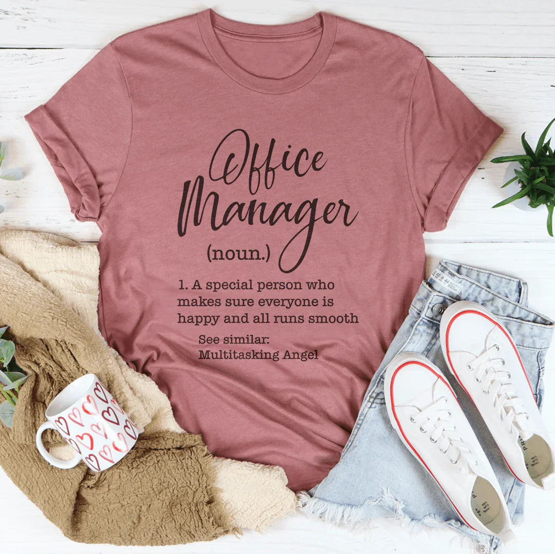 Office Manager A Special Person Tee Mauve / S Peachy Sunday T-Shirt