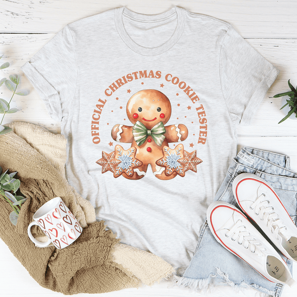 Official Christmas Cookie Tester Ash / S Peachy Sunday T-Shirt