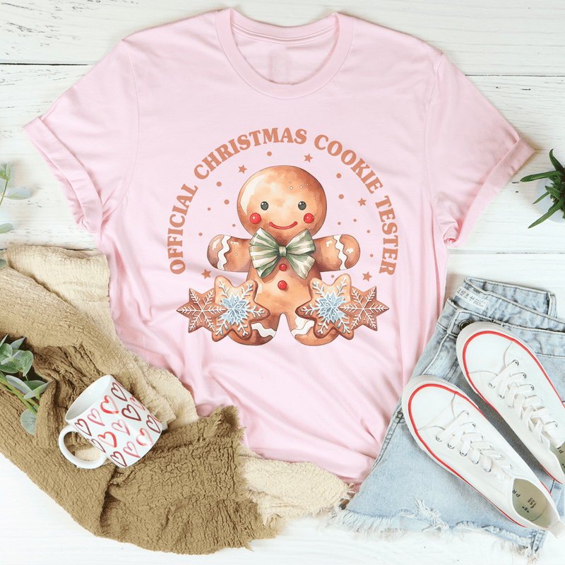 Official Christmas Cookie Tester Pink / S Peachy Sunday T-Shirt