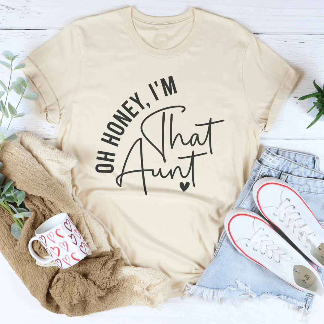 Oh Honey I'm That Aunt Tee Soft Cream / S Peachy Sunday T-Shirt