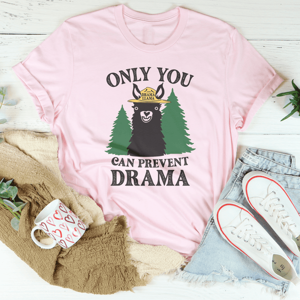 Only You Can Prevent Drama Tee Pink / S Peachy Sunday T-Shirt