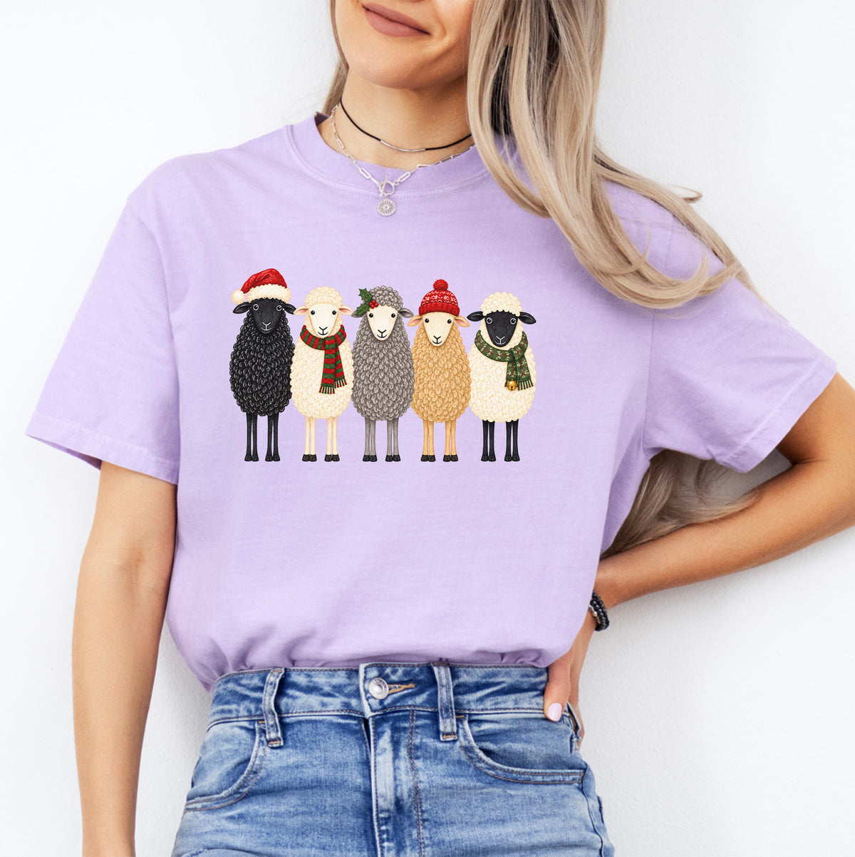 T-shirt de Noël avec un mouton