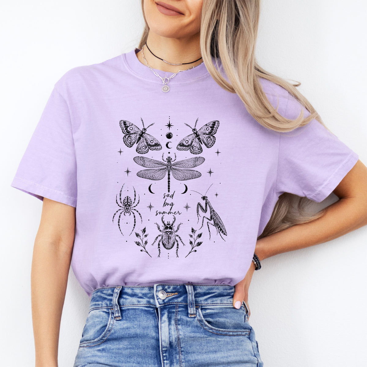 Retro-T-Shirt „Trauriger Käfer“ für den Sommer