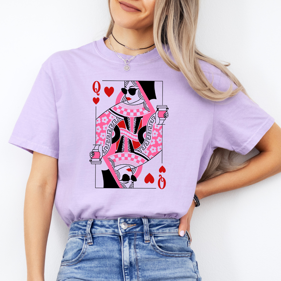 Camiseta de café Reina de Corazones