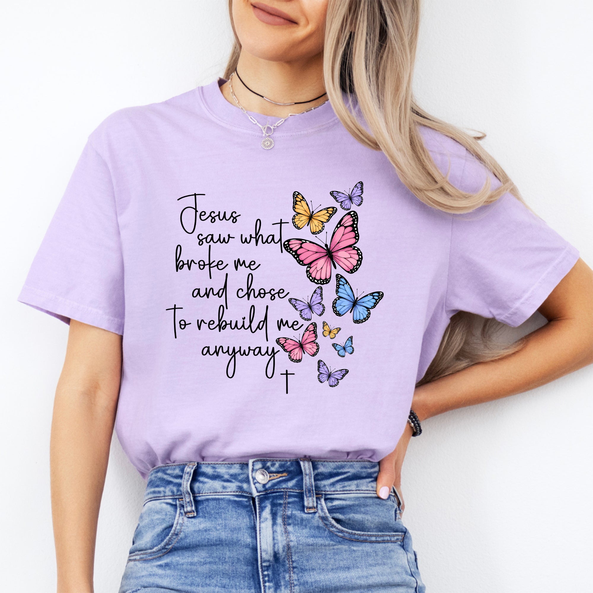 T-Shirt „Gott sah, was mich zerbrochen hat“