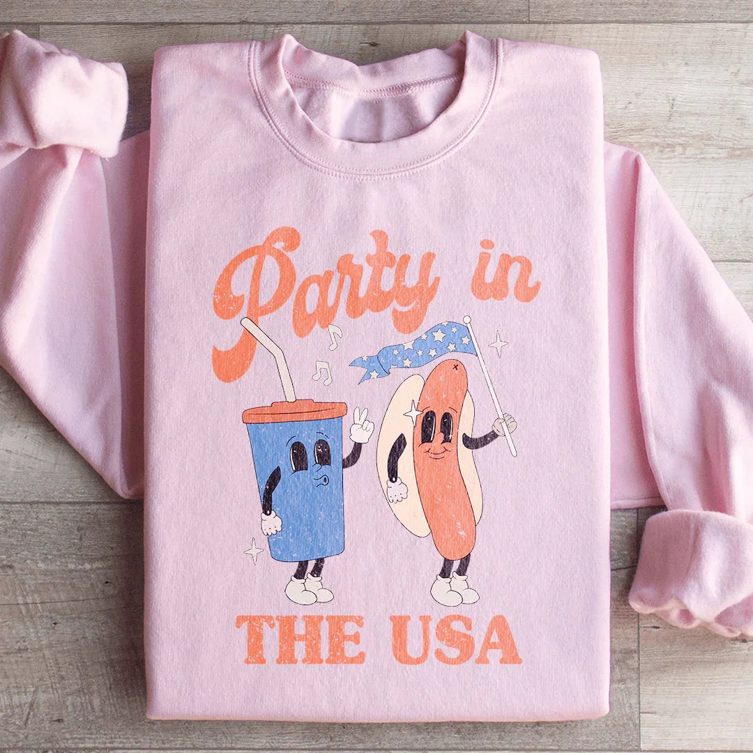 Party In The USA Sweatshirt Peachy Sunday T-Shirt