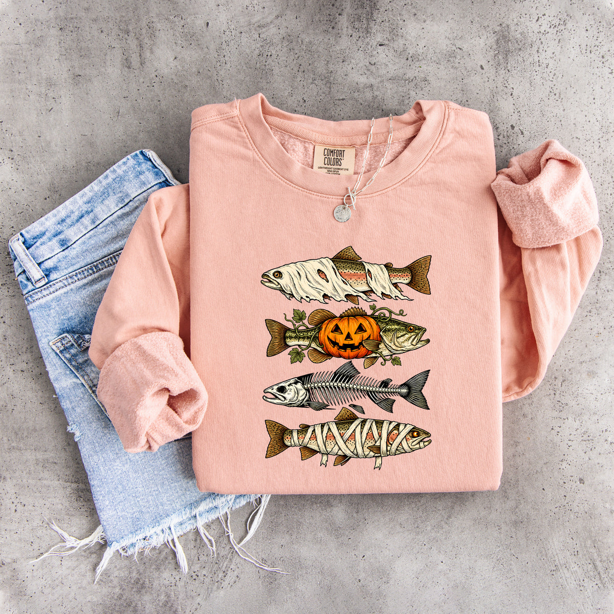 Sudadera de peces de Halloween