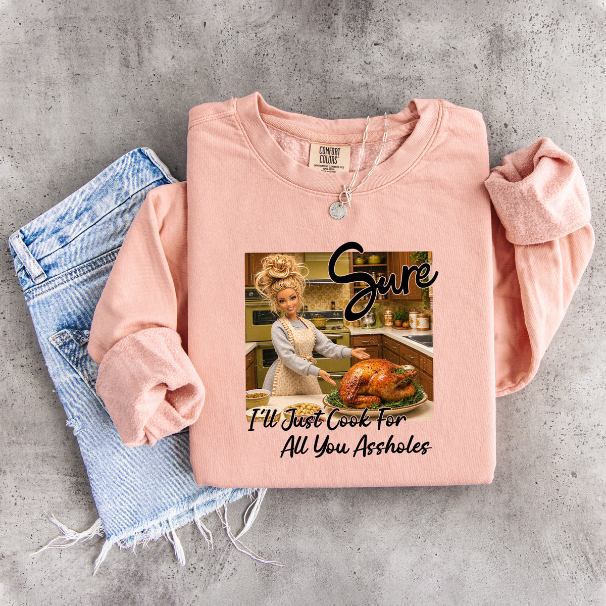 Sudadera «Solo cocinaré para ustedes, idiotas»