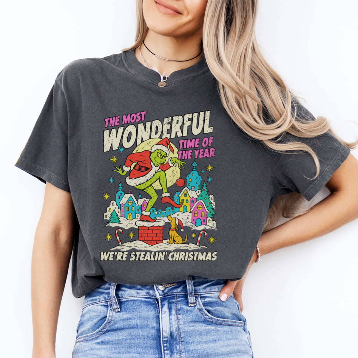Camiseta de película navideña de los 90 «It's The Most Wonderful Time»