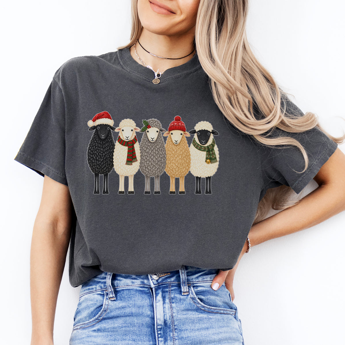 T-shirt de Noël avec un mouton