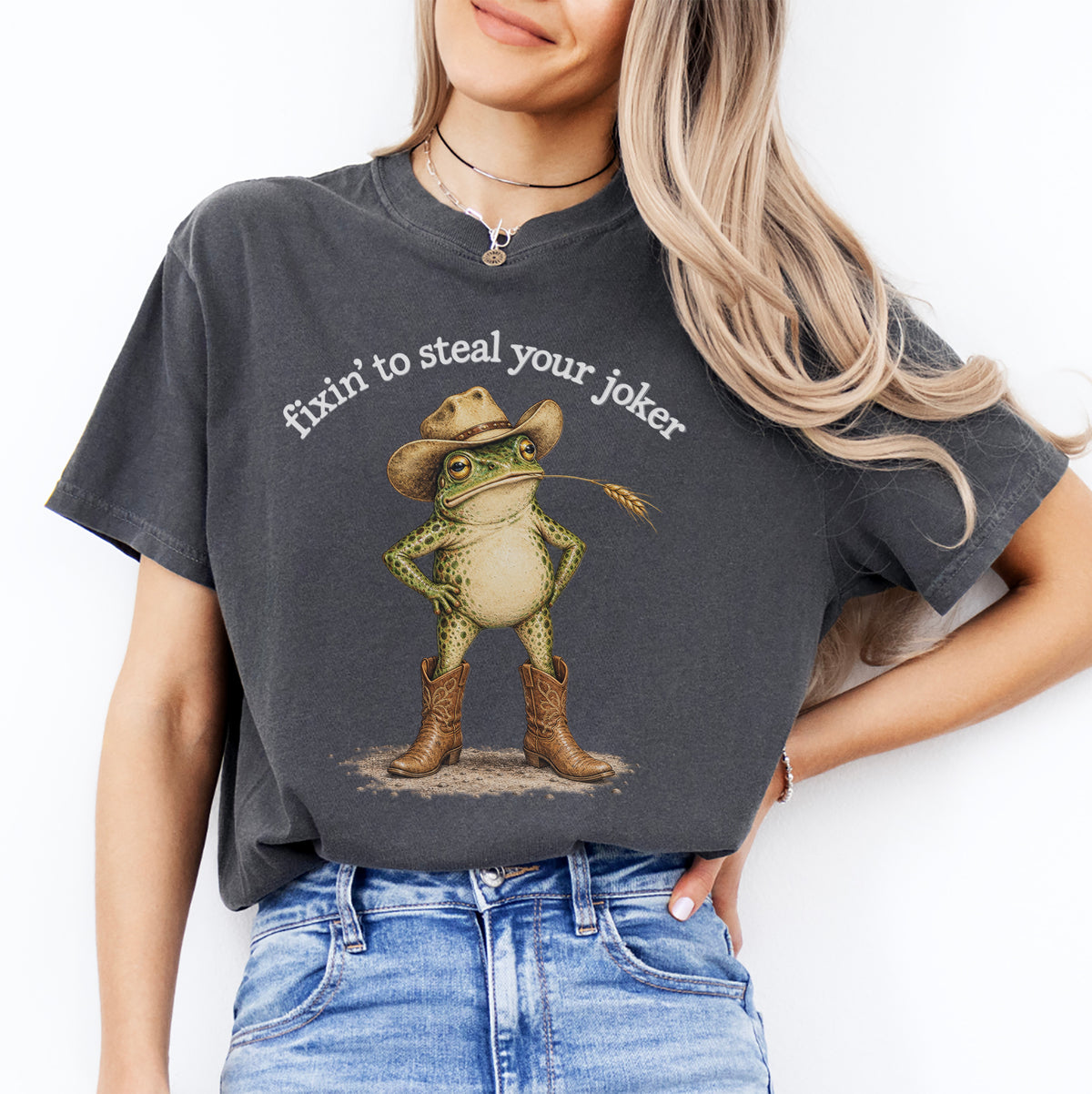 Camiseta «A punto de robarte tu comodín»