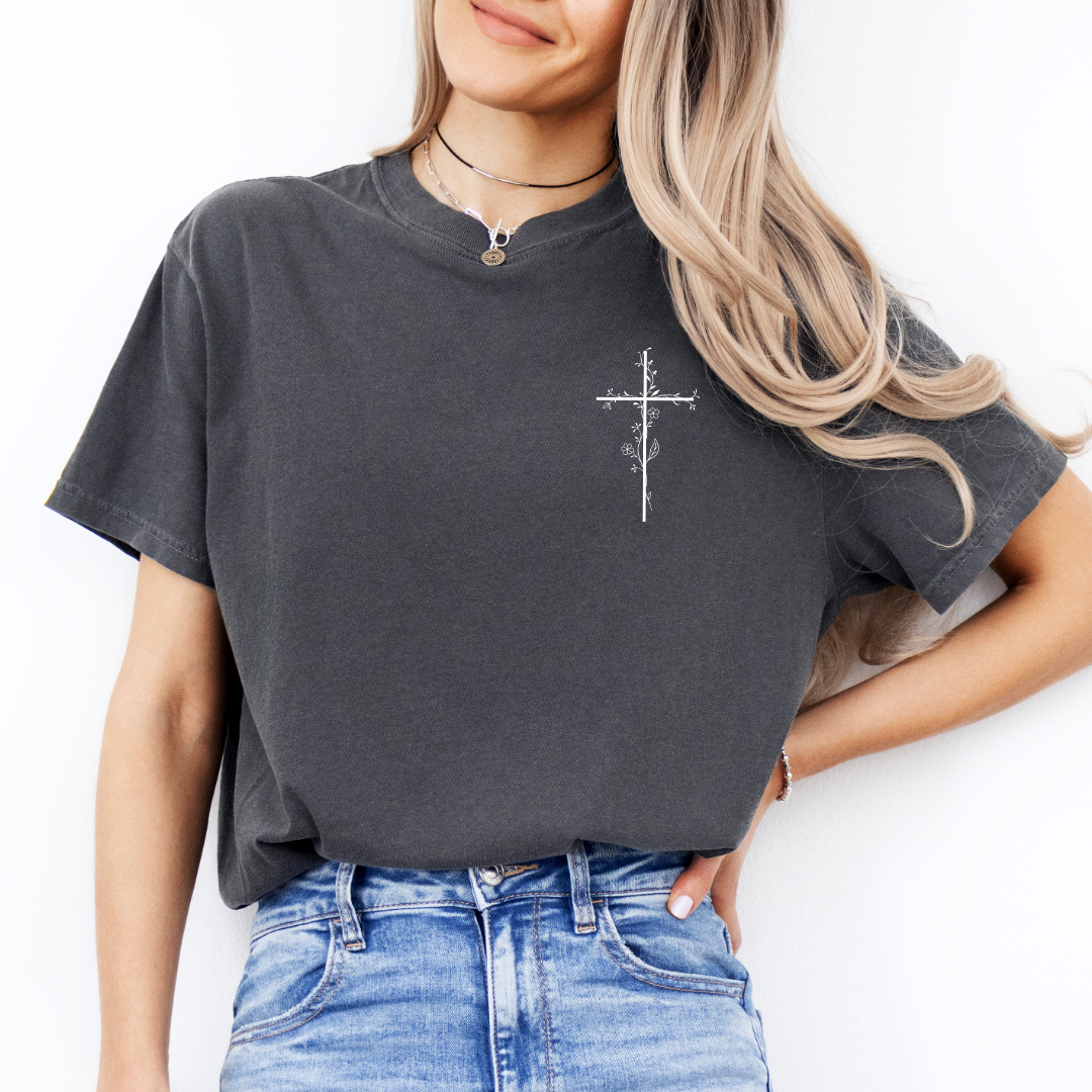 Floral Cross Tee
