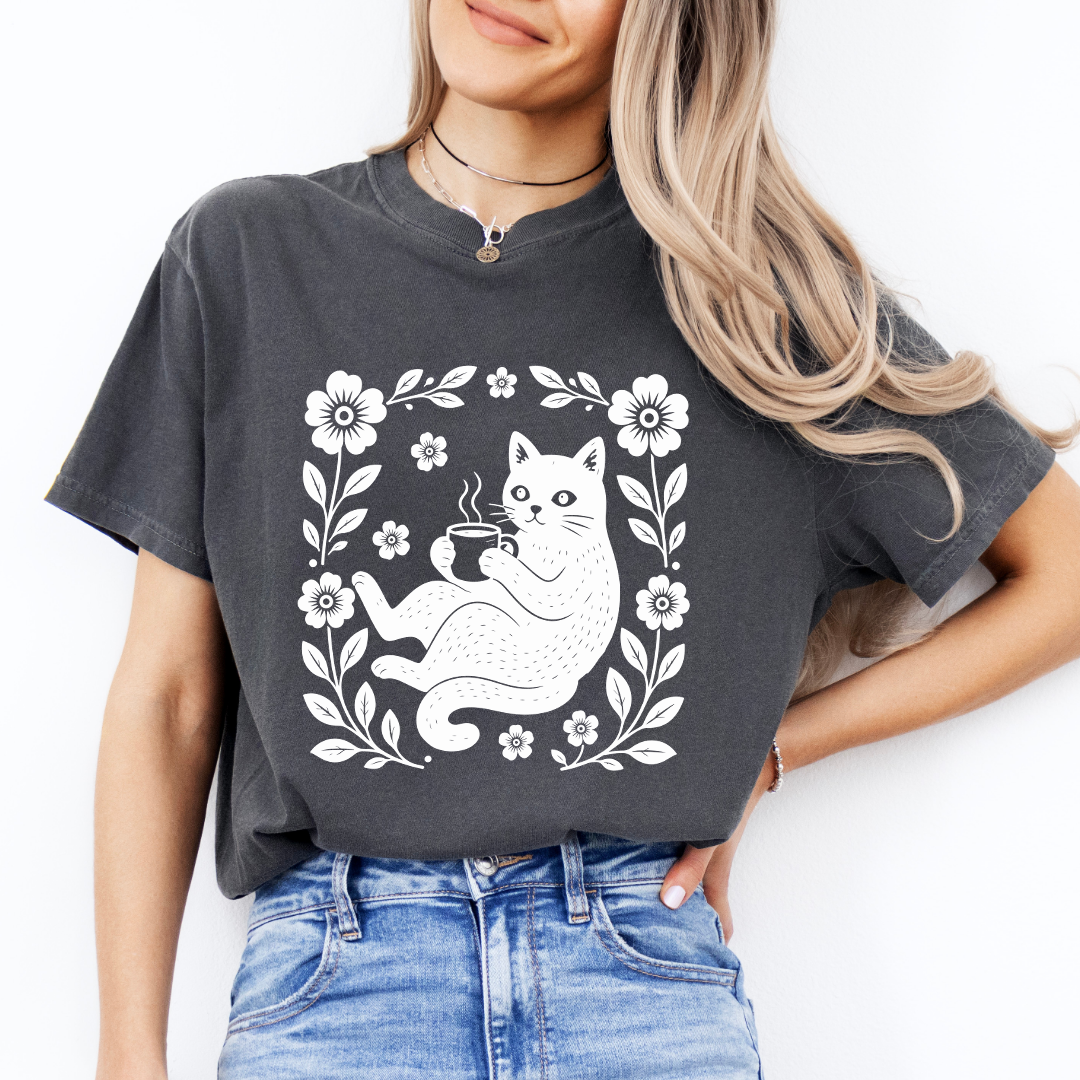 Boho-Katzen-T-Shirt