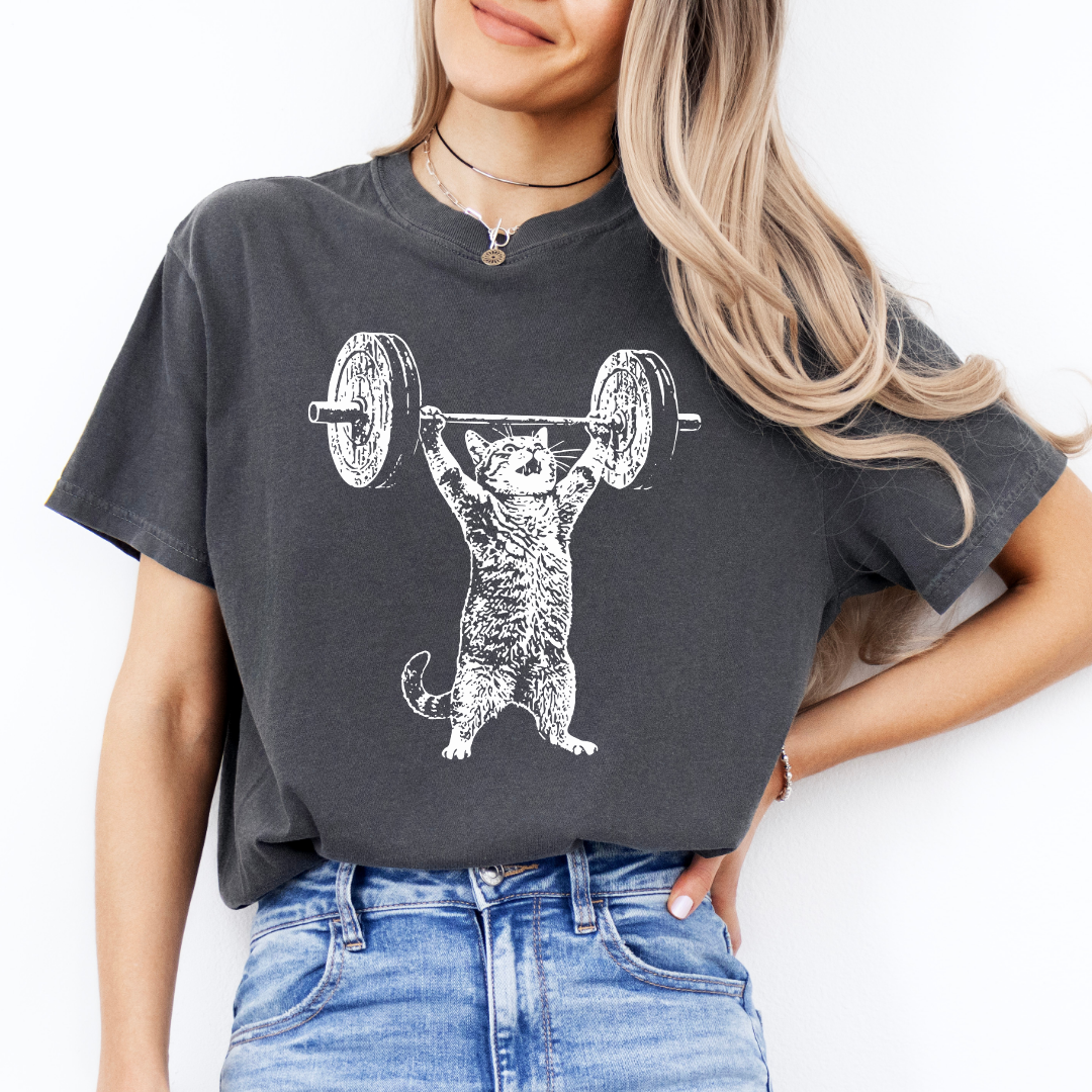 Funny Cat Gym Tee