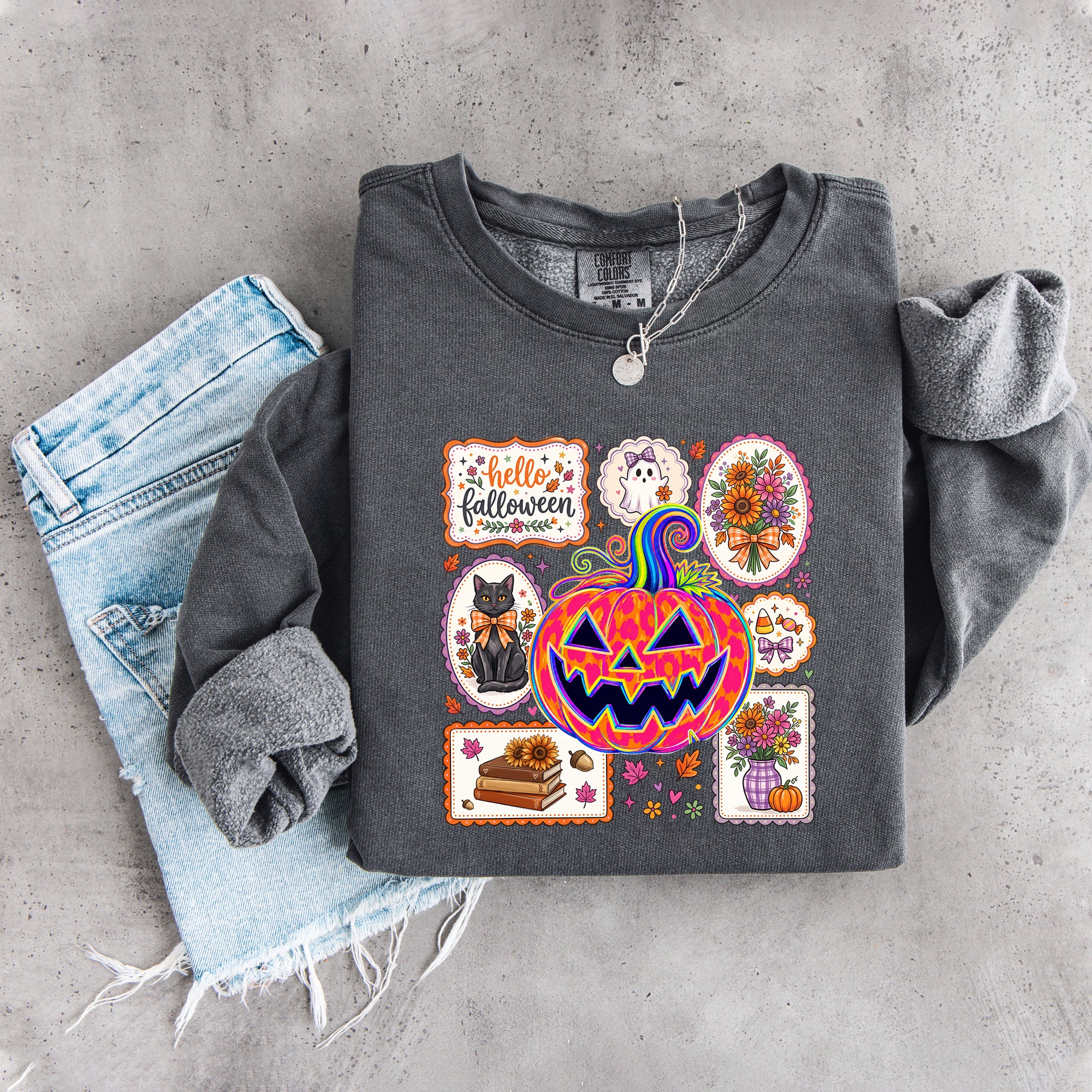 Hallo Falloween-Sweatshirt