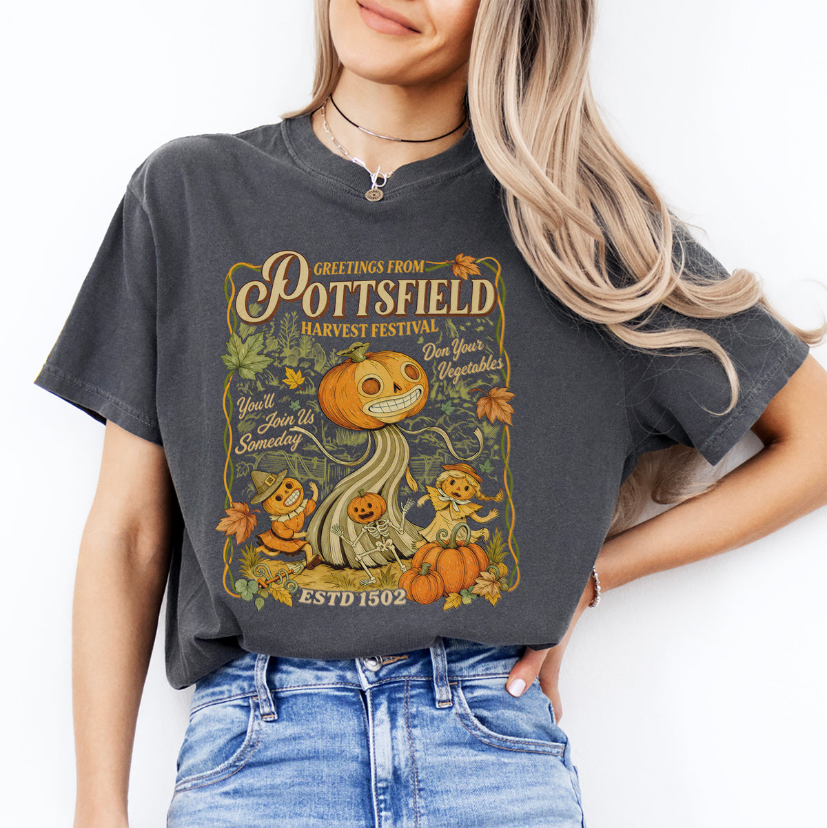 Greetings From Pottsfield Harvest Festival Tee