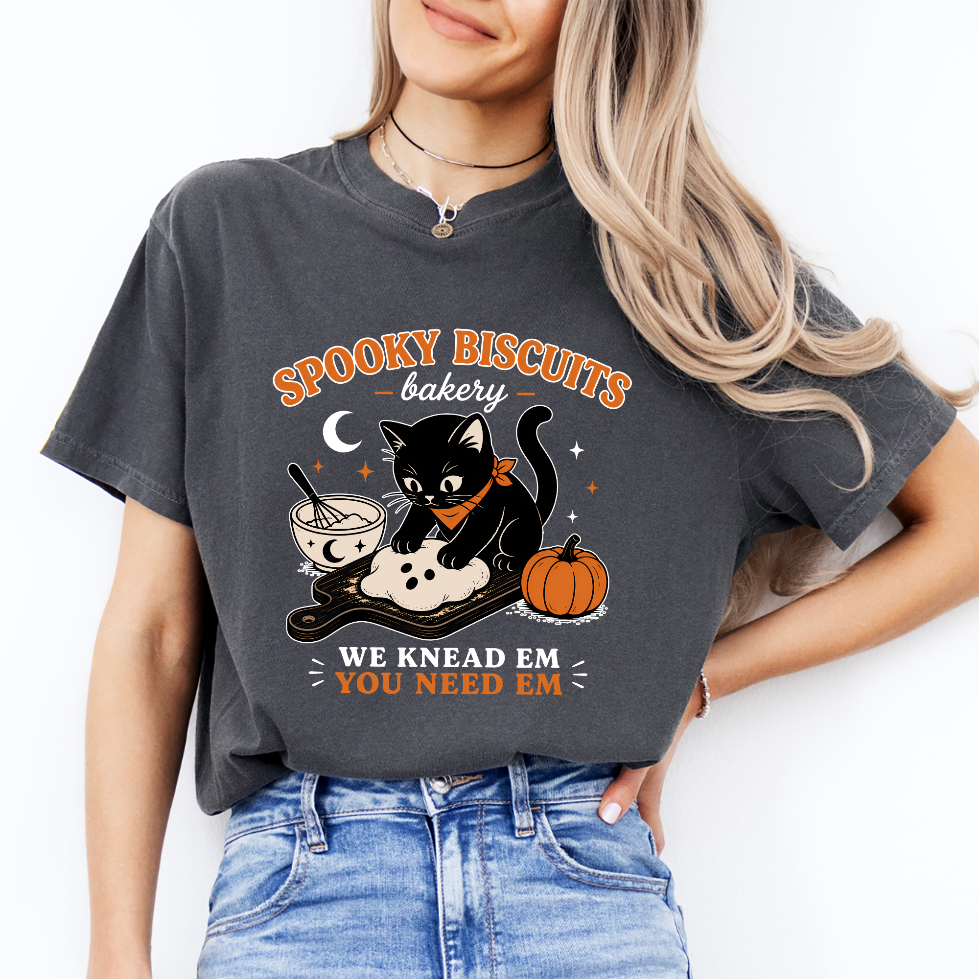 Camiseta «Galletitas para gatos: nosotros las necesitamos, tú las necesitas»