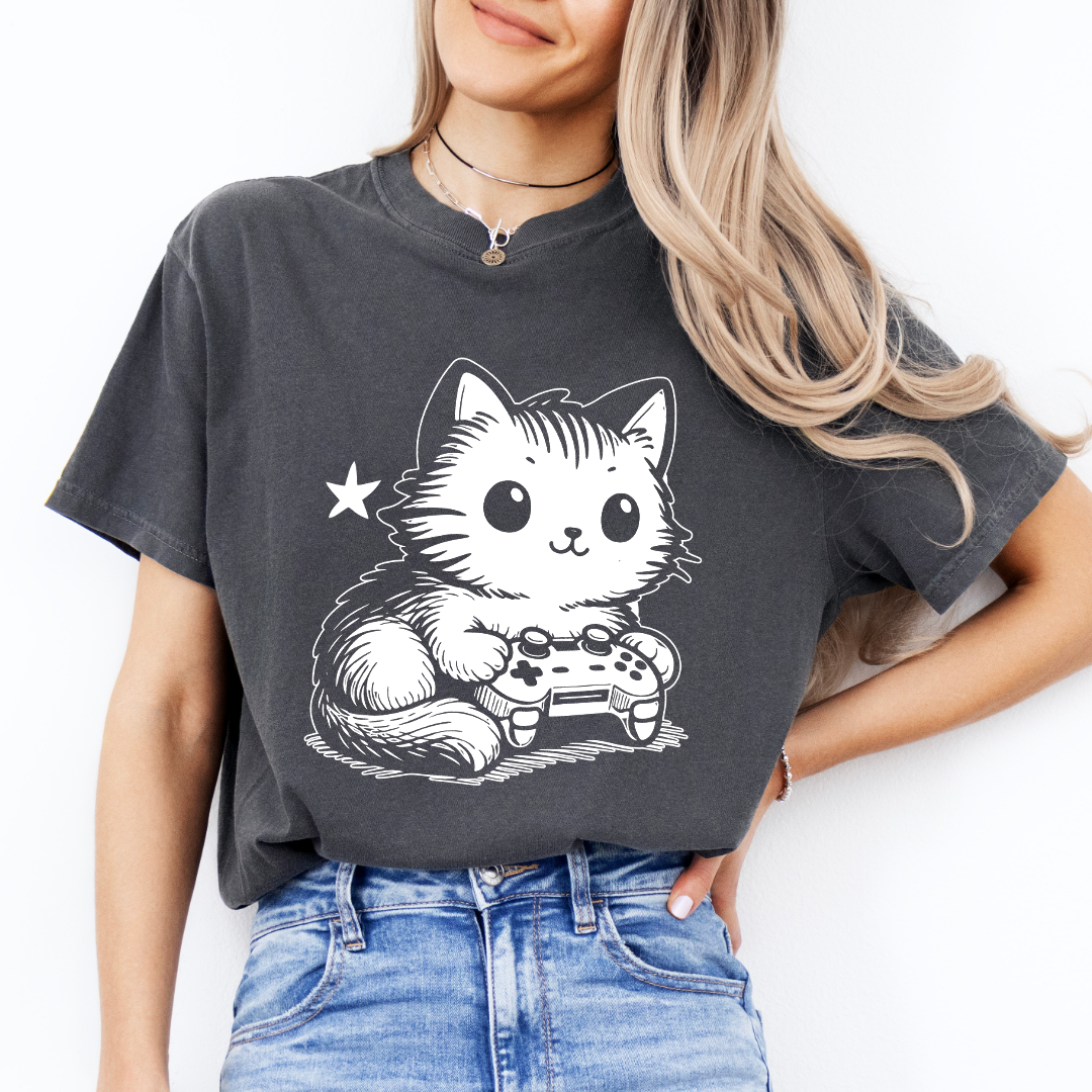 Gamer Cat Tee