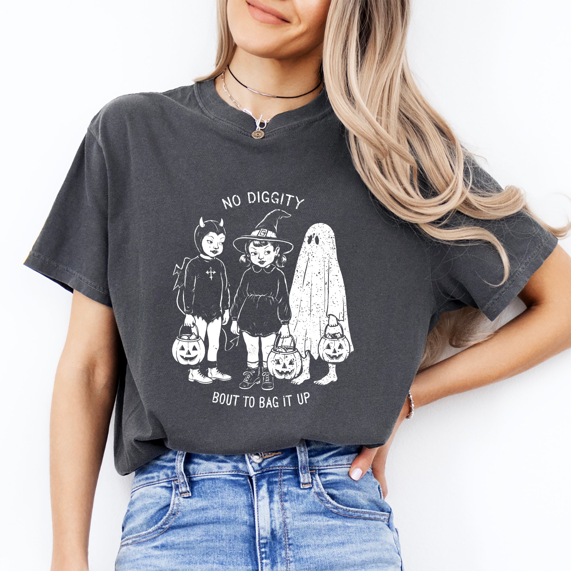 Camiseta de Halloween «No Diggity»