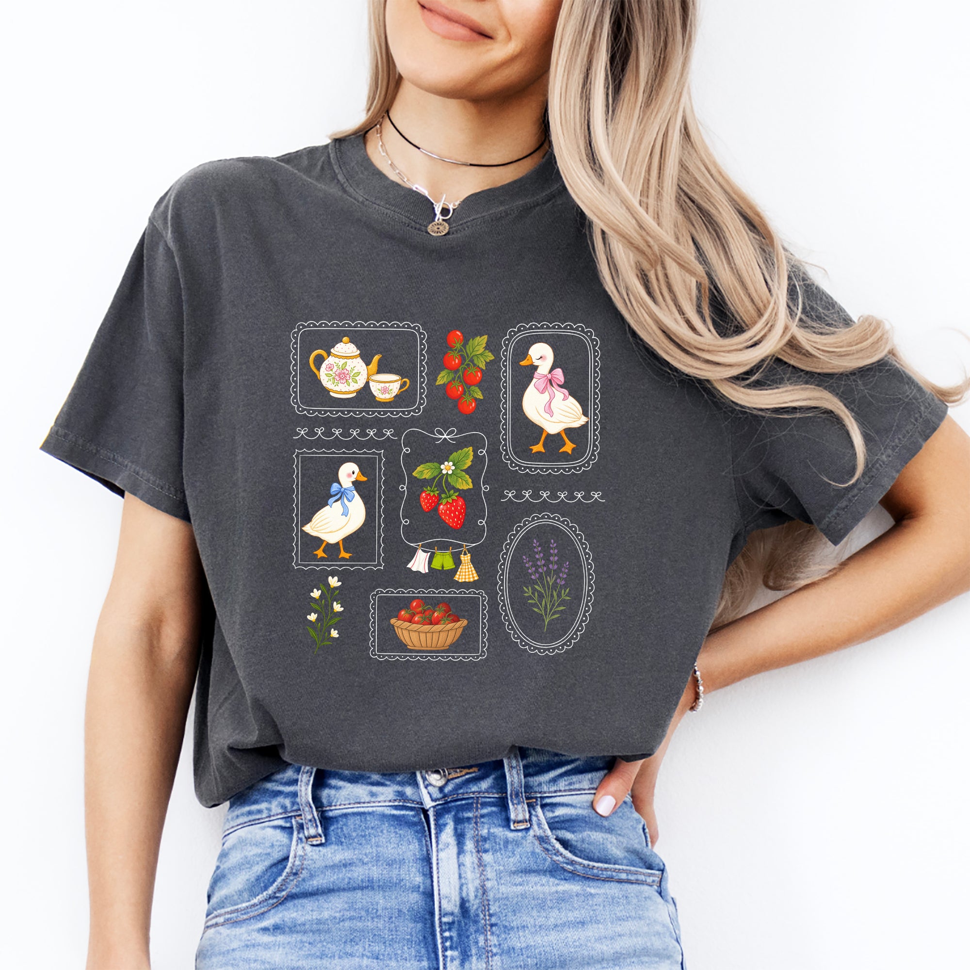 Vintage Cottagecore Goose Tee