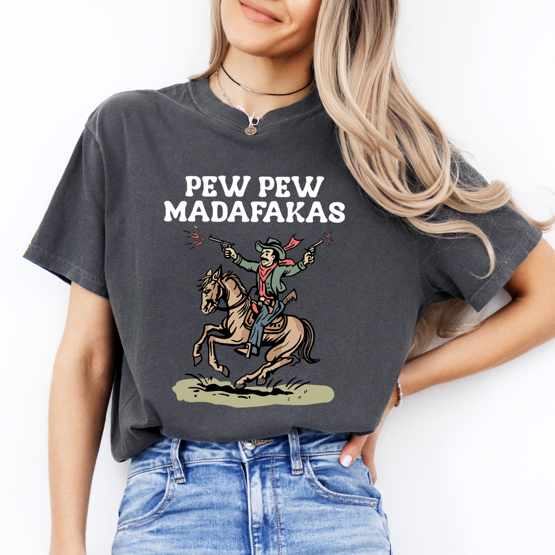 Pew Pew Mdafakas Tee