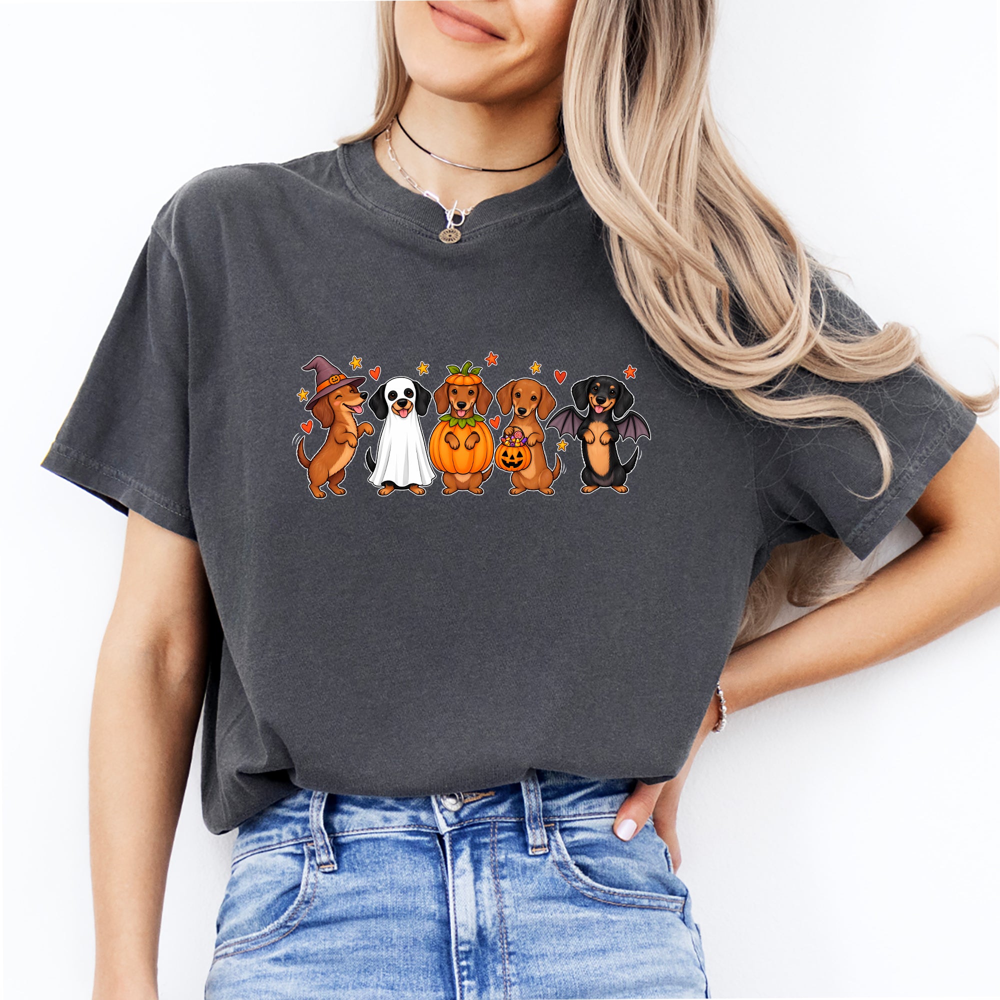 T-shirt teckel d’Halloween
