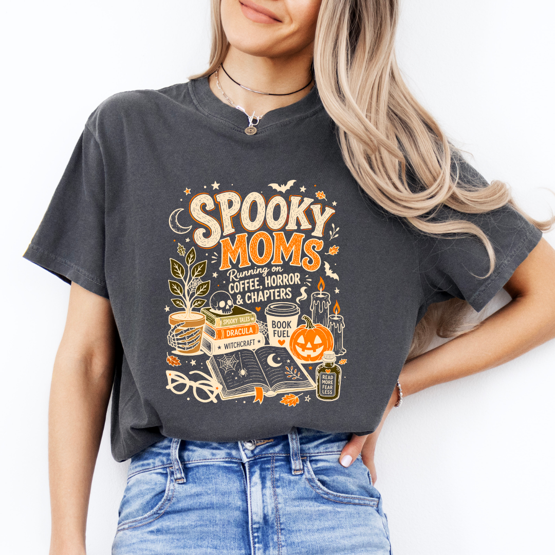 Spooky Moms Book Club Tee