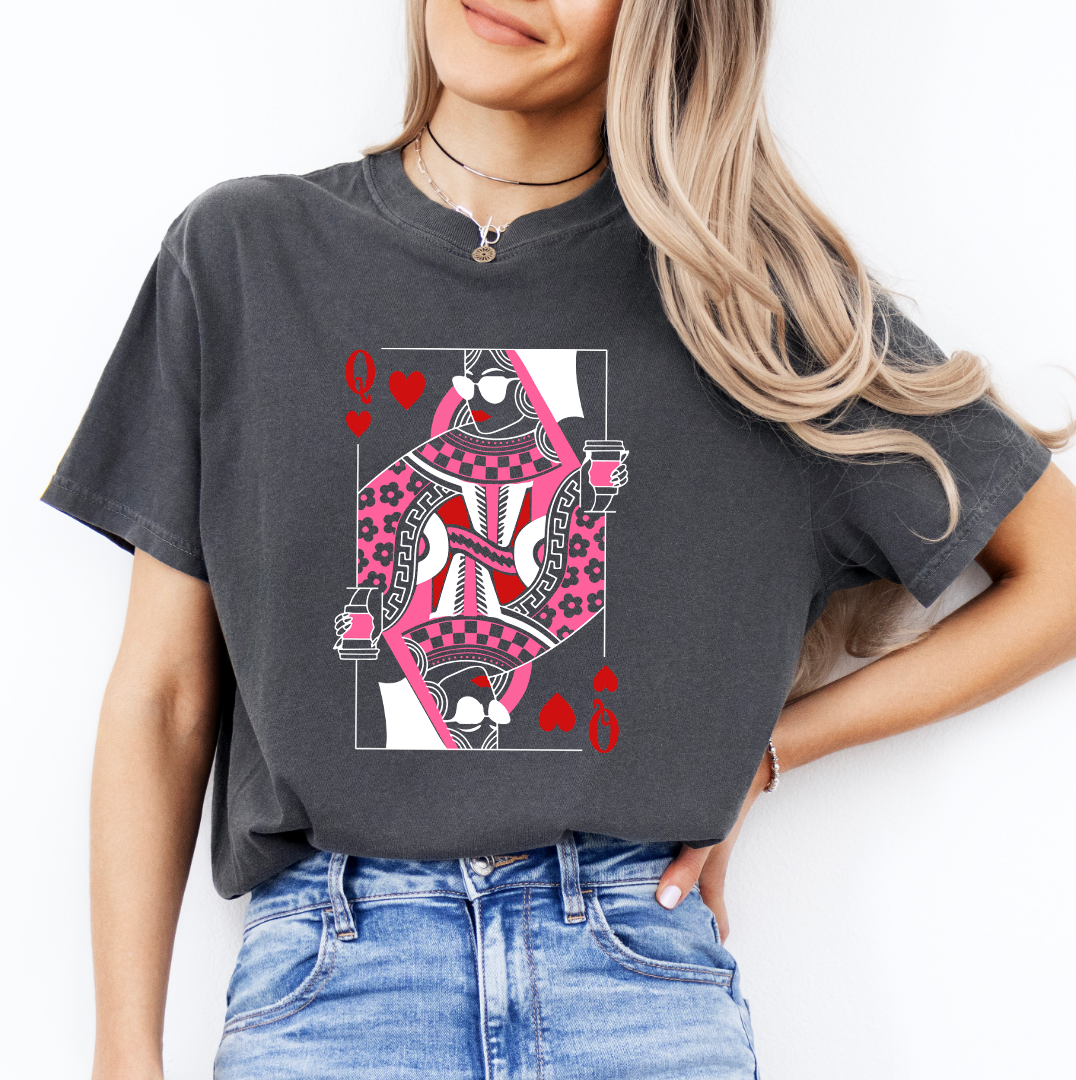 Camiseta de café Reina de Corazones