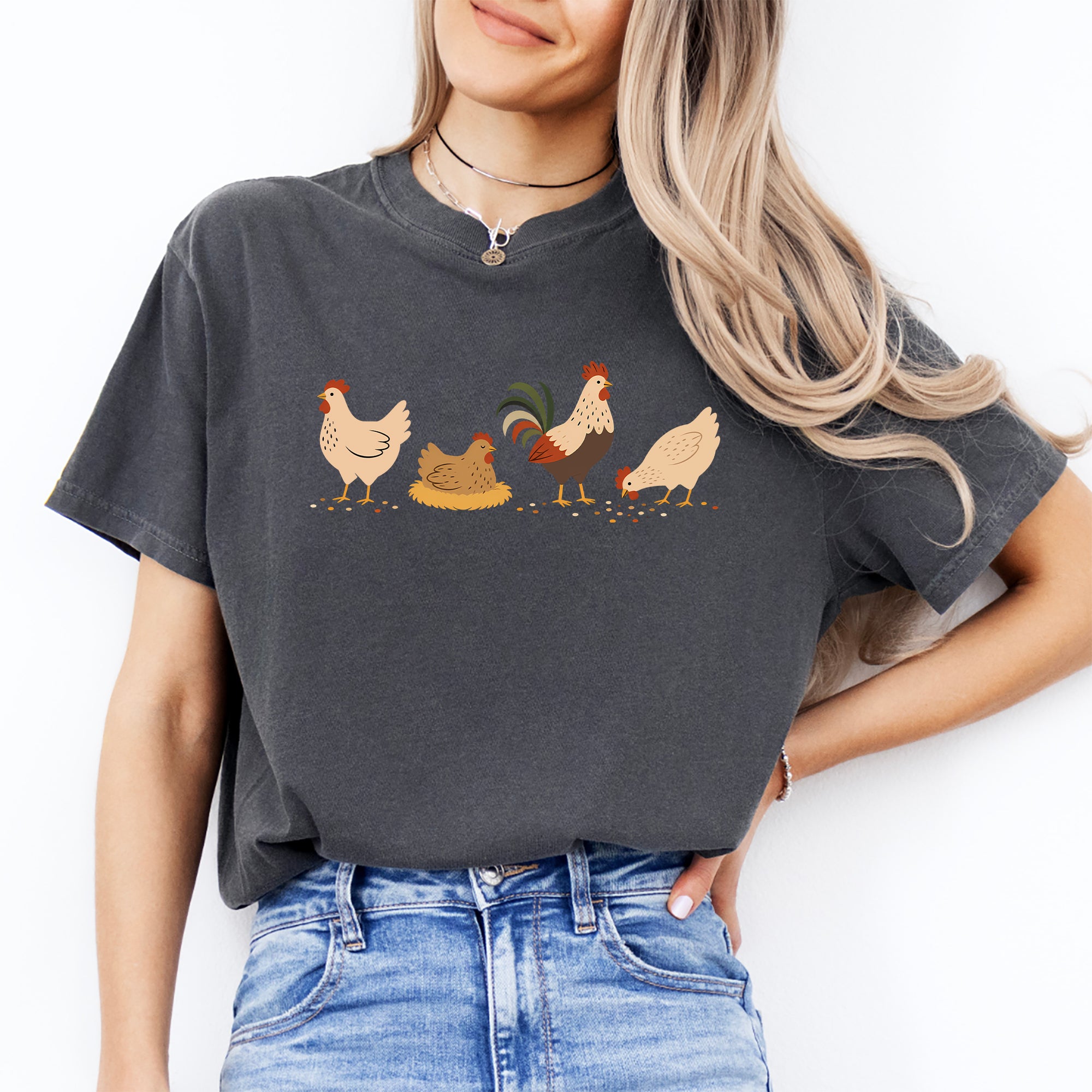 Camiseta de pollo bohemio