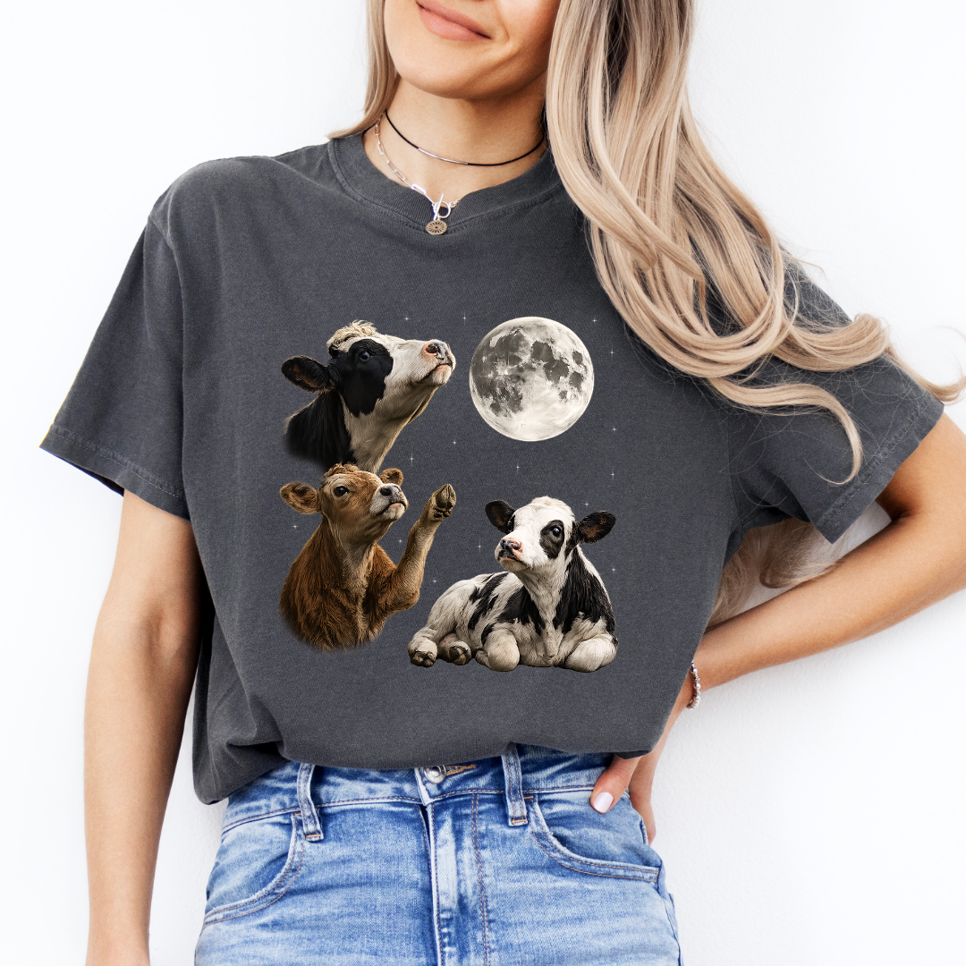 Cow Howling At Moon Tee