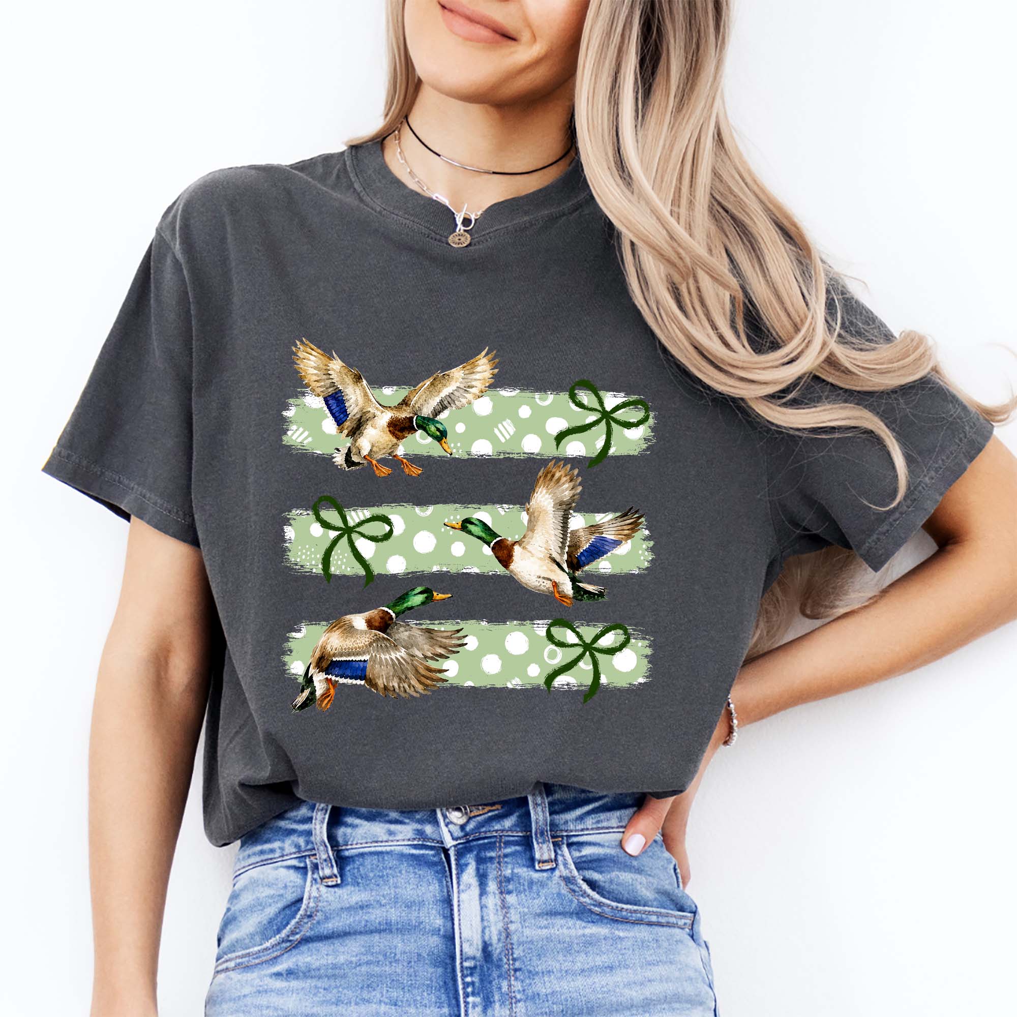 Vintage Retro Mallard Duck Hunting Tee