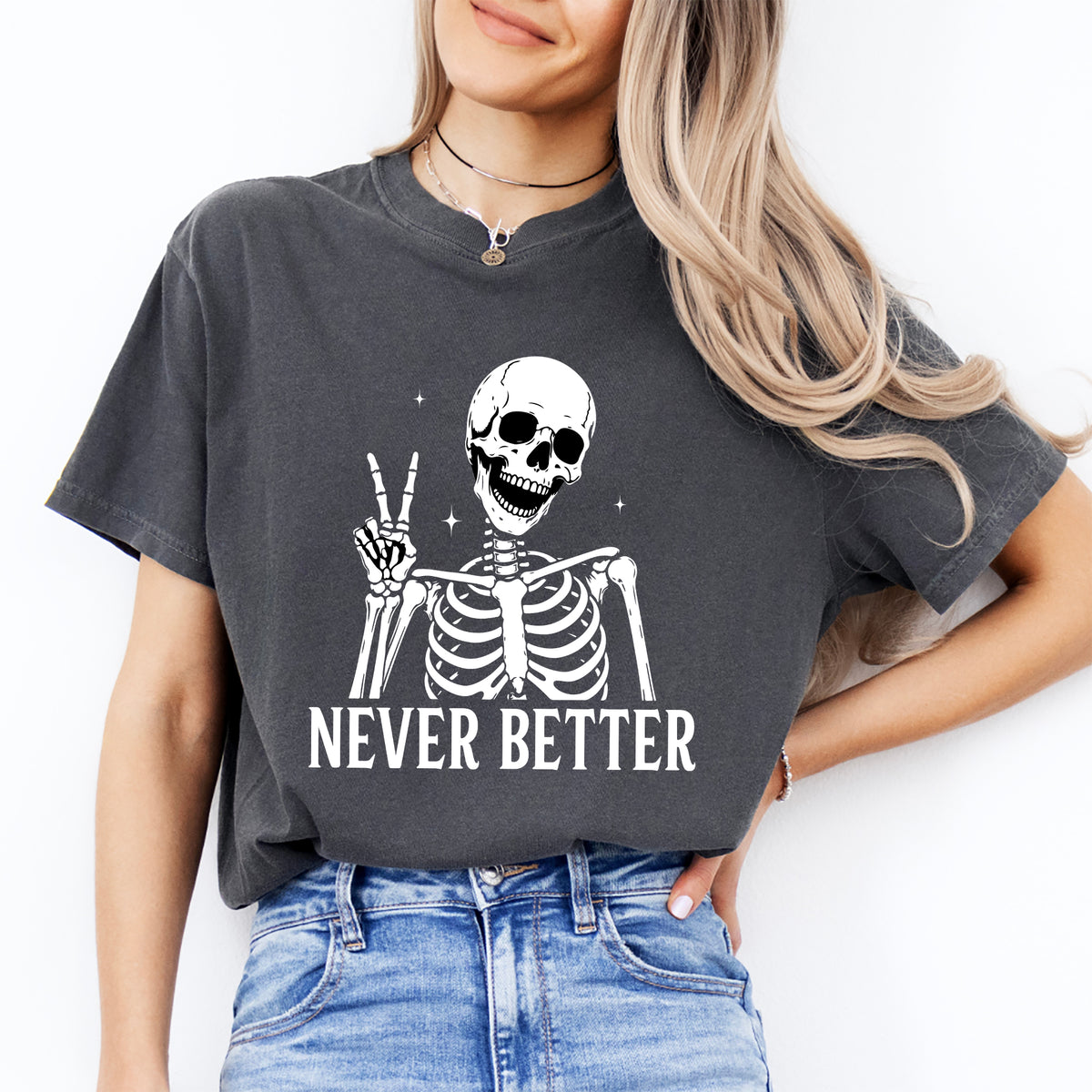 Skelett-T-Shirt „Noch nie besser“