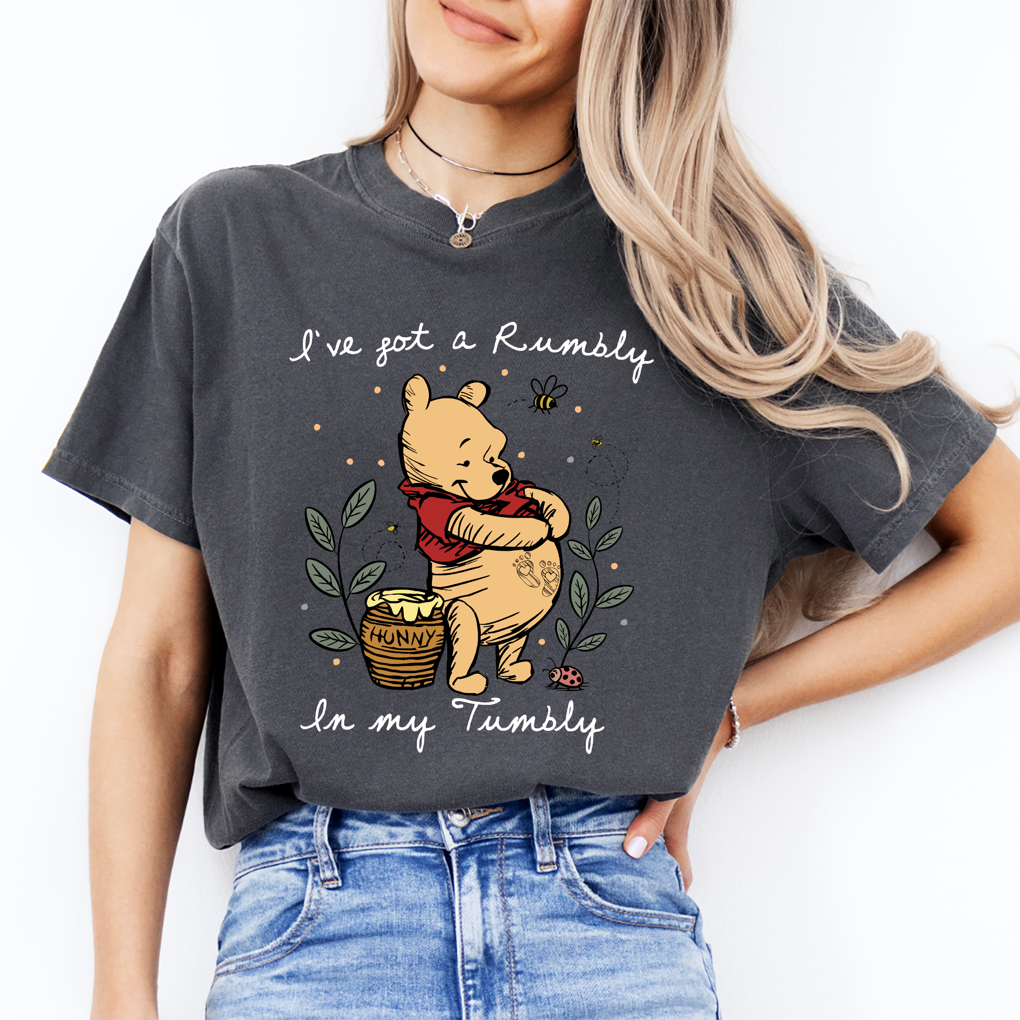 Camiseta de revelación del embarazo «I've Got Rumbly In My Tumbly»
