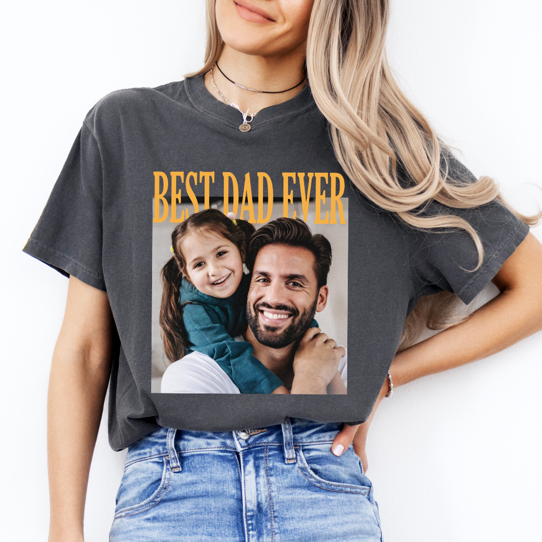 Personalized Best Dad Ever With Photo Tee