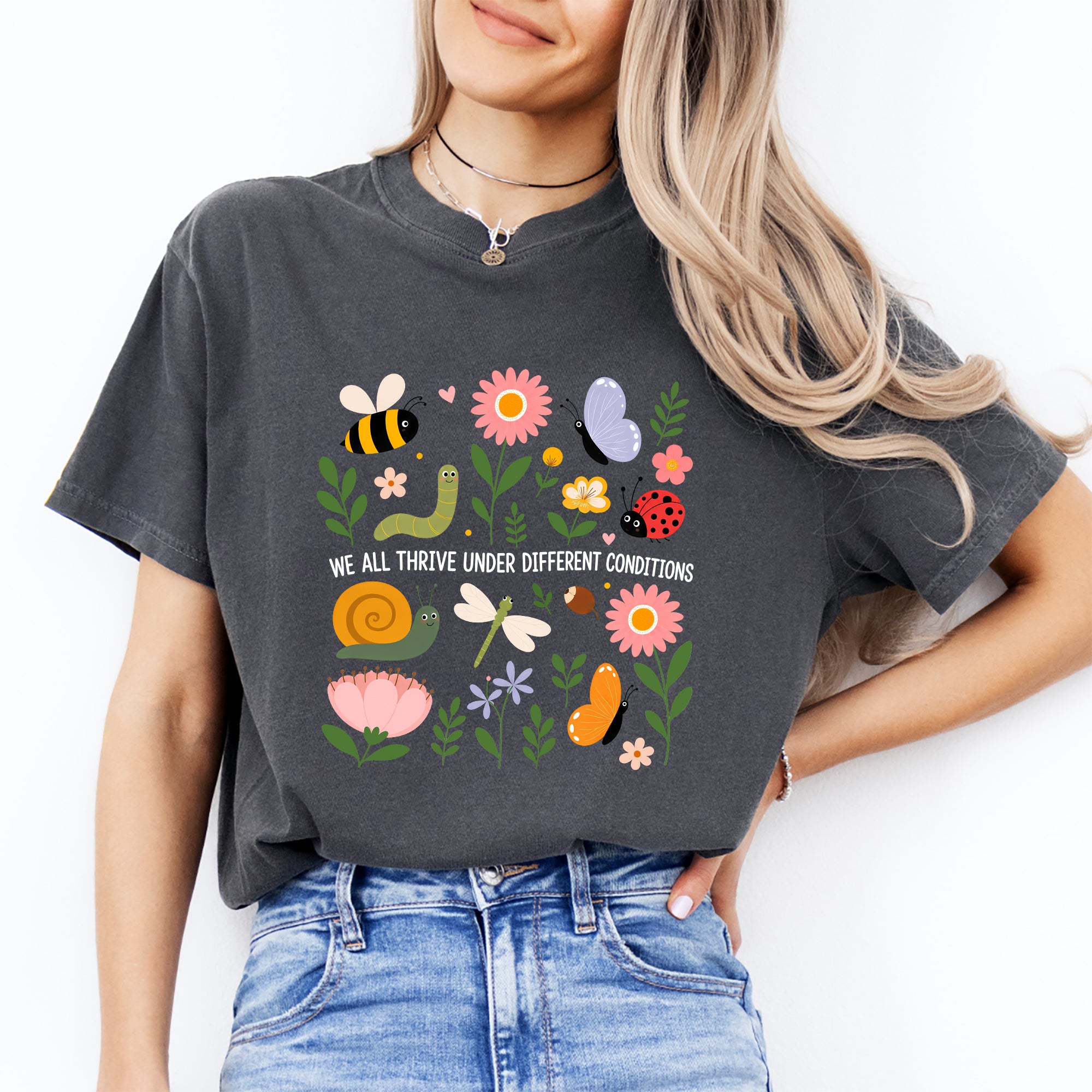 Camiseta «Todos prosperamos en condiciones diferentes»