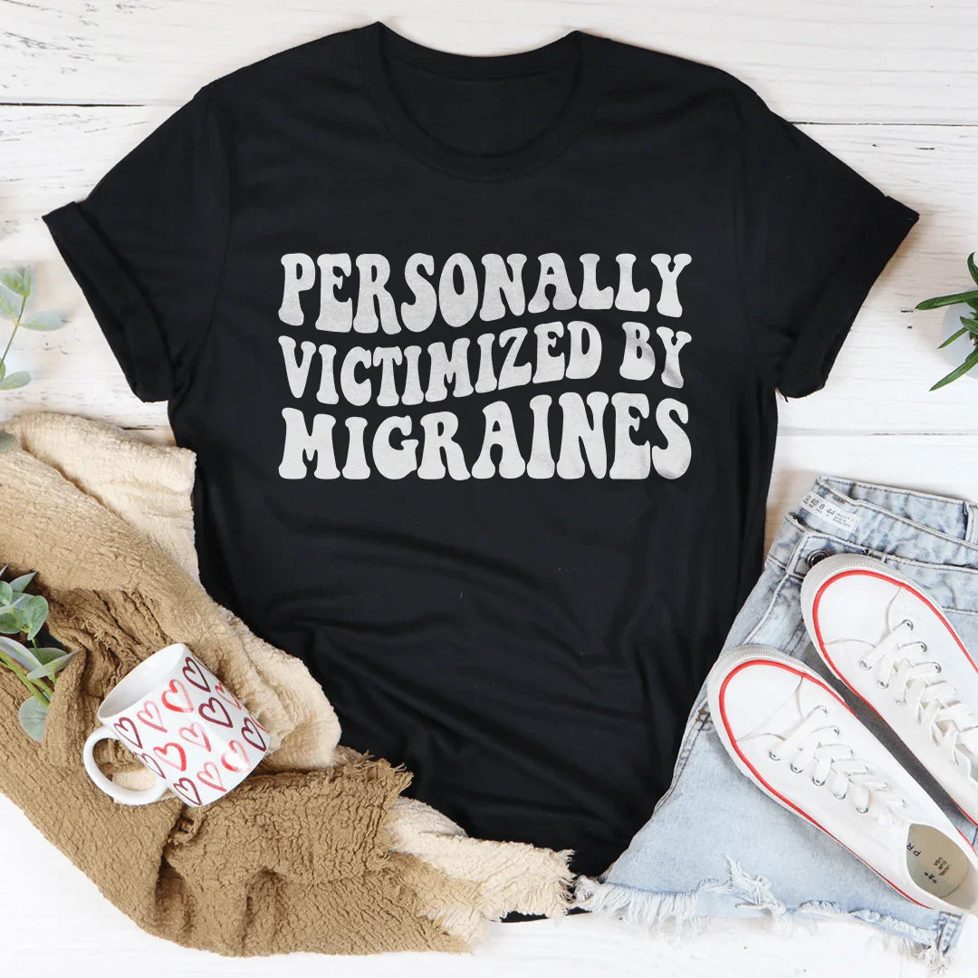 Personally Victimized By Migraines Tee Black Heather / S Peachy Sunday T-Shirt