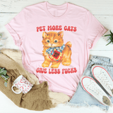 Pet More Cats Tee Pink / S Peachy Sunday T-Shirt