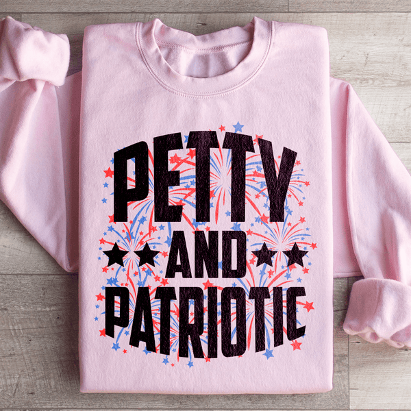 Petty And Patriotic Sweatshirt Light Pink / S Peachy Sunday T-Shirt
