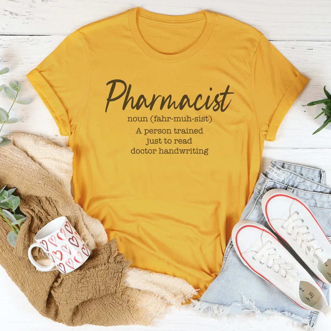 Pharmacist Definition Tee Mustard / S Peachy Sunday T-Shirt
