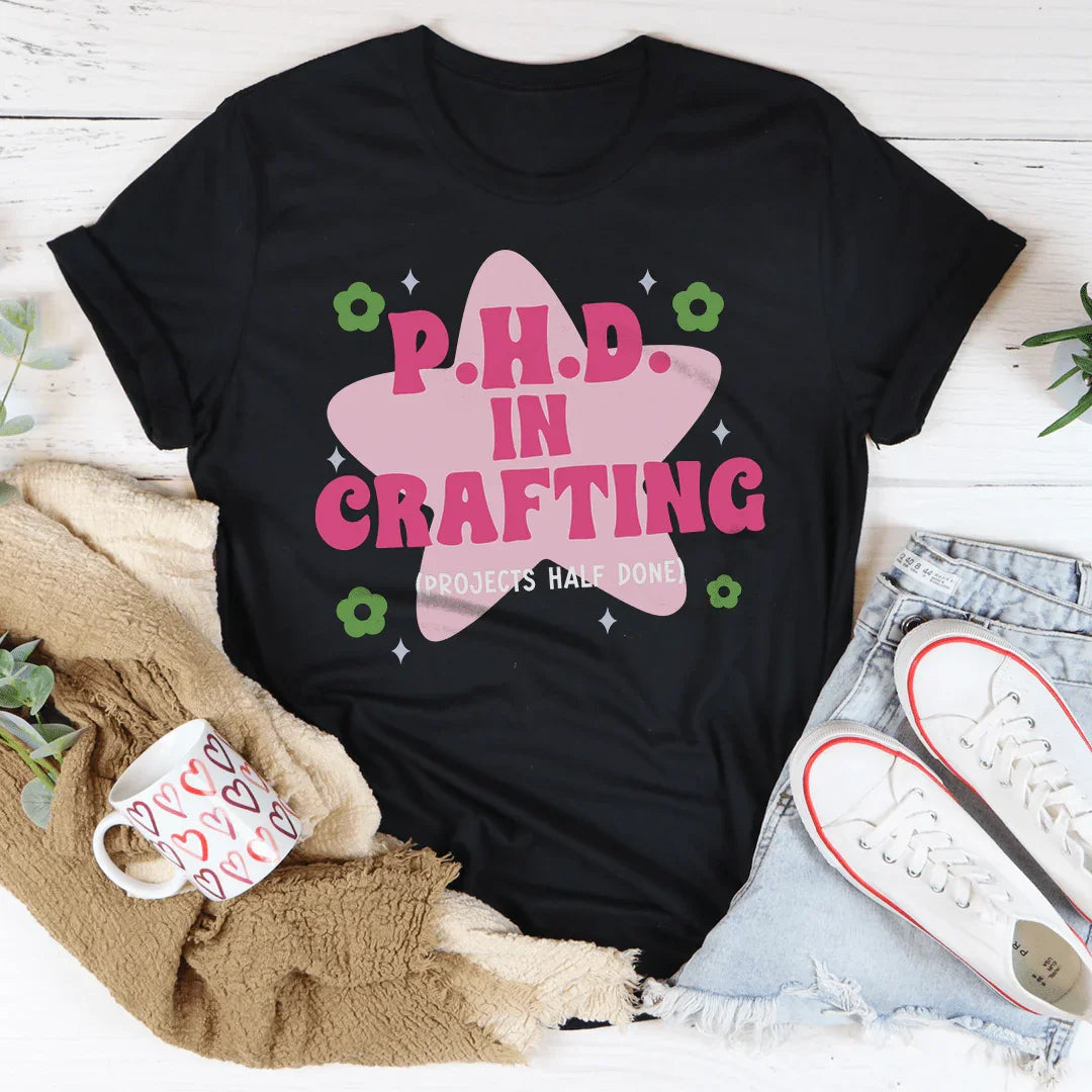 PHD In Crafting Tee Black Heather / S Peachy Sunday T-Shirt