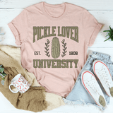 Pickle Lover University Tee Heather Prism Peach / S Peachy Sunday T-Shirt