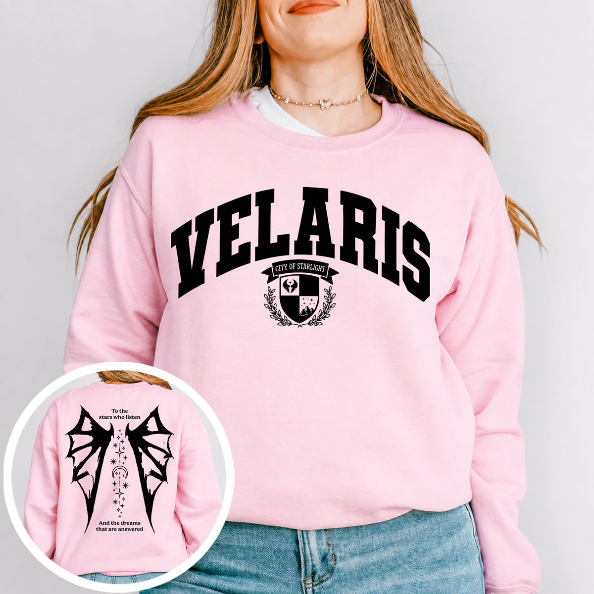 Sudadera Velaris, ciudad de luces estelares