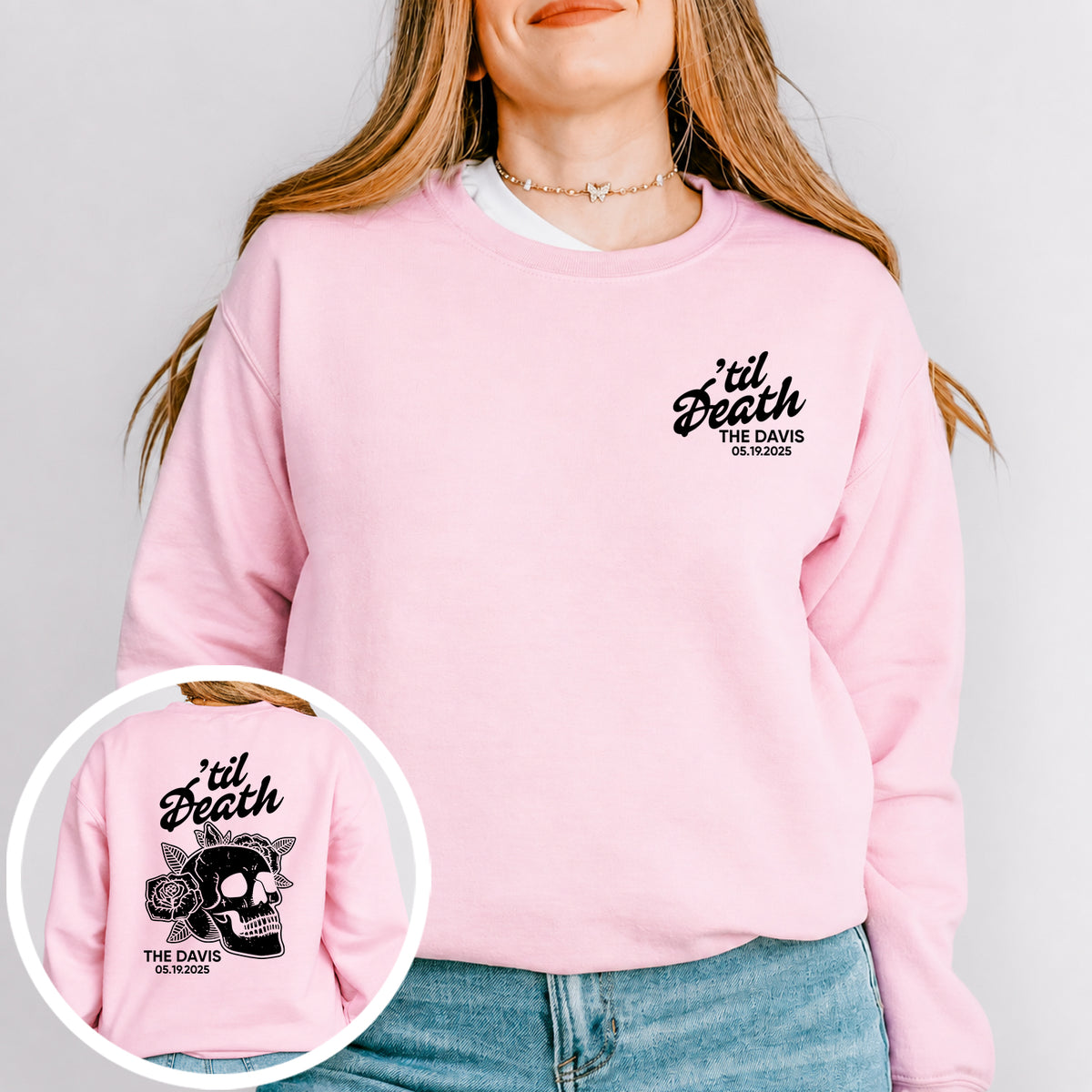 Sweat-shirt « Til Death » personnalisé