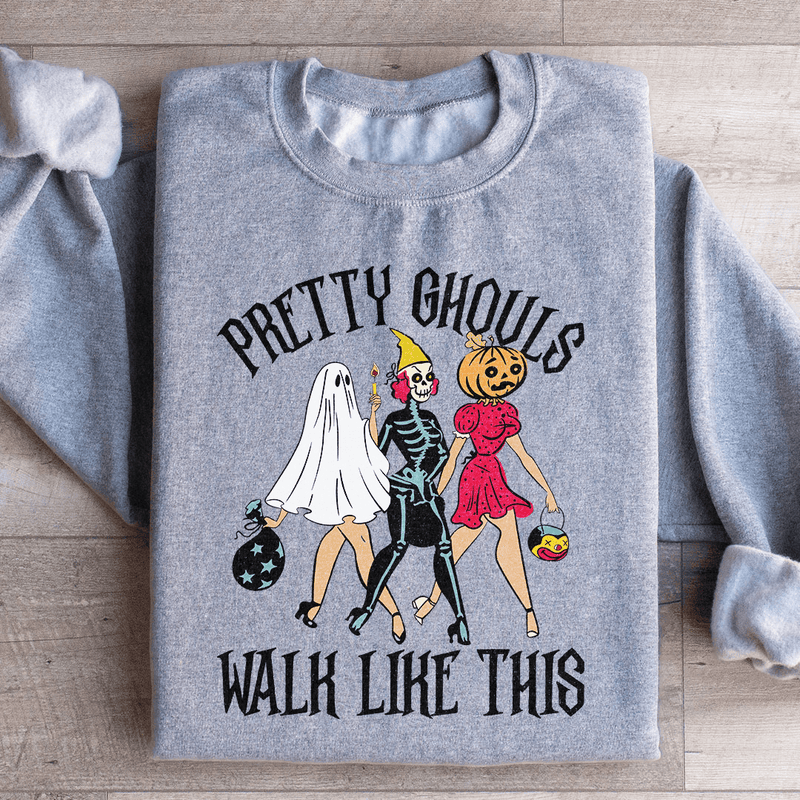 Pretty Ghouls  Sweatshirt S / Sport Grey Printify Sweatshirt T-Shirt