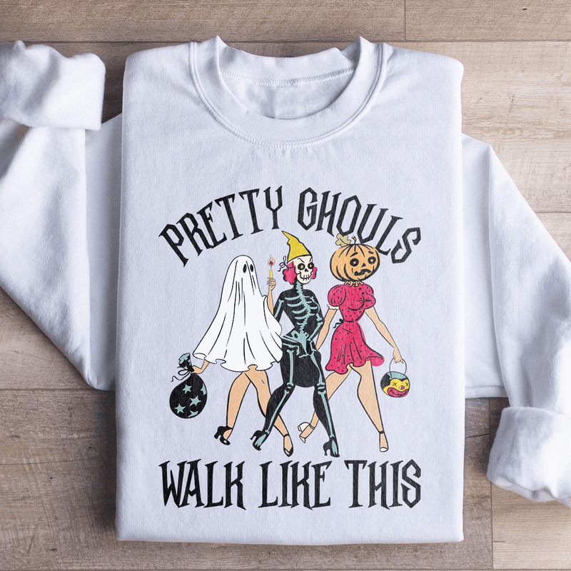 Pretty Ghouls  Sweatshirt S / White Printify Sweatshirt T-Shirt