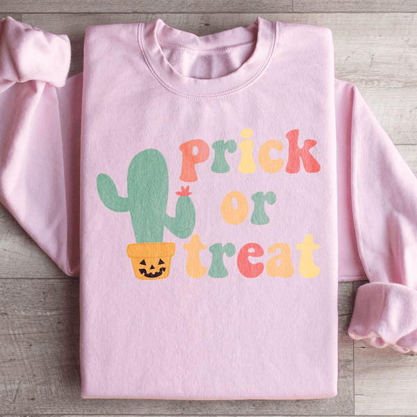 Prick Or Treat Sweatshirt Light Pink / S Peachy Sunday T-Shirt